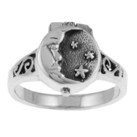 Moon and Stars Poison Ring