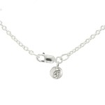 Brigid Ashwood Sacred Rose Silver Necklace with Mother of Pearl