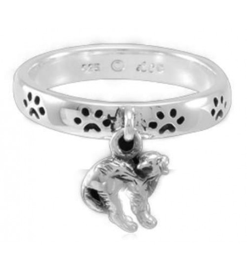 Cat Familiar Laurie Cabot Paw Print Ring