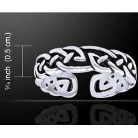 Celtic Knot Silver Toe Ring