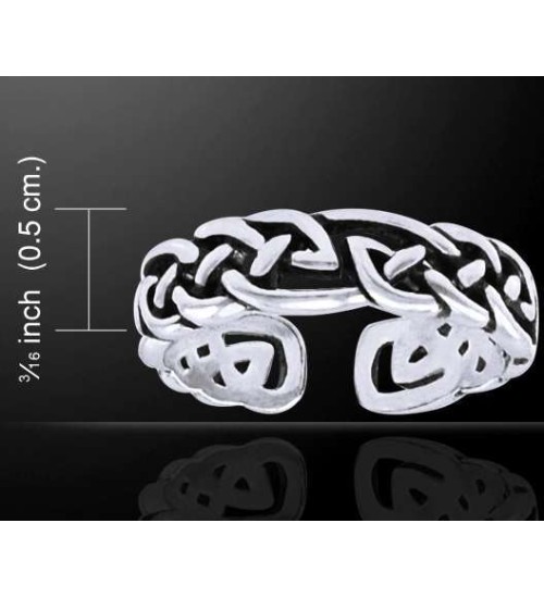 Celtic Knot Silver Toe Ring