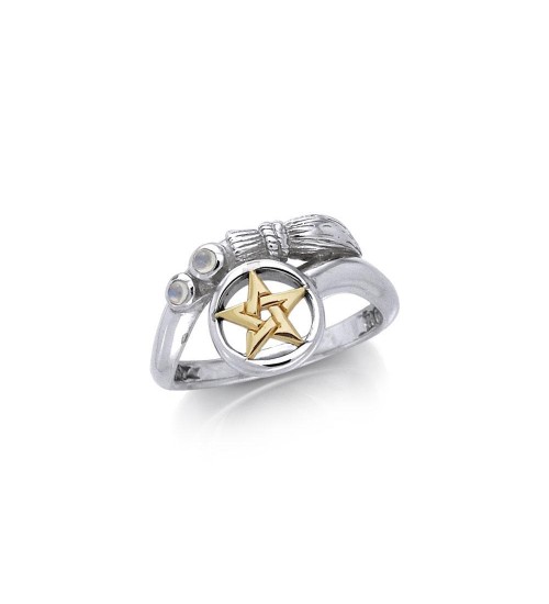 Broomstick and Star Ring