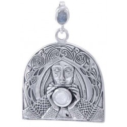 goddess camelot pendant with moonstone