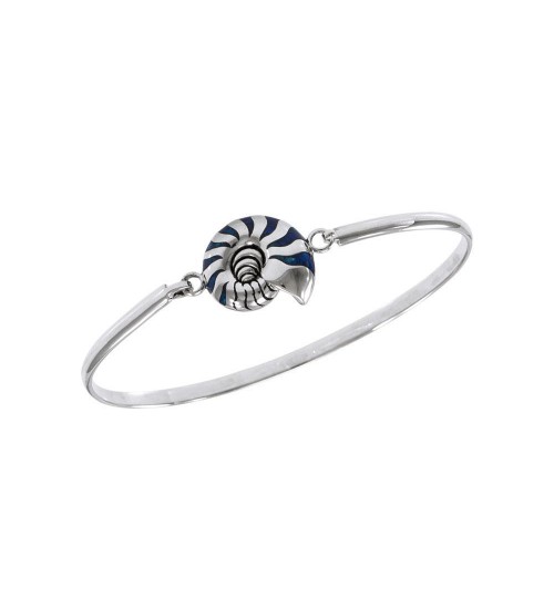 Nautilus Shell Spring Lock Bracelet