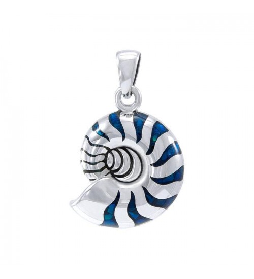 Sterling Silver Nautilus Pendant