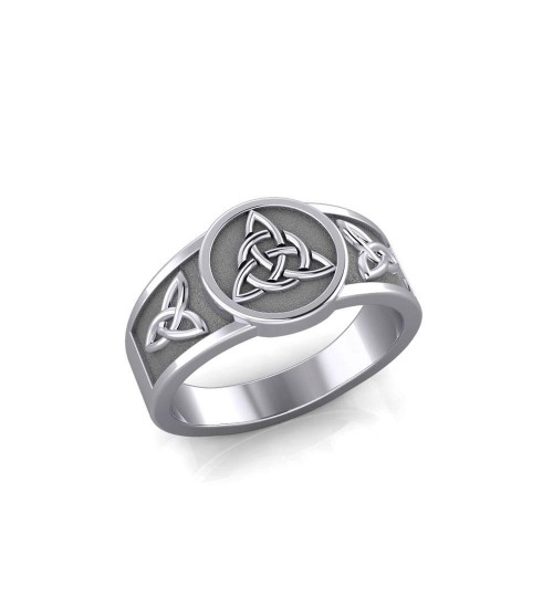 Triquetra Silver Ring