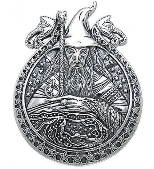 Wizard Magickal Sterling Silver Pendant