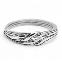 4 Band Light Chain Puzzle Ring