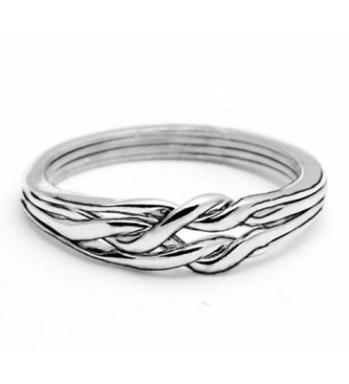 4 Band Light Chain Puzzle Ring