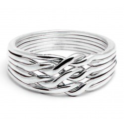 6 Band Light Chain Puzzle Ring