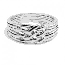 6 Band Light Chain Puzzle Ring