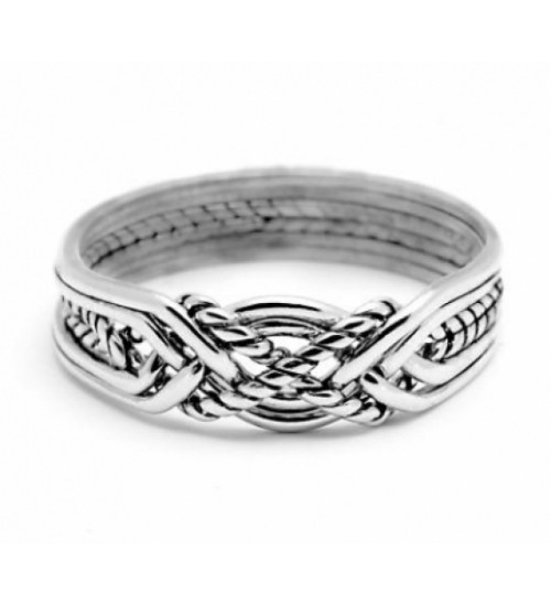 6 Band Turkish Twist Puzzle Ring