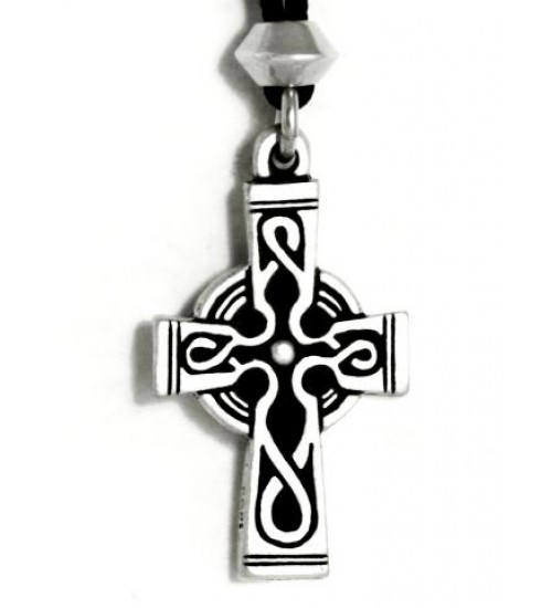 Celtic Cross Pewter Necklace