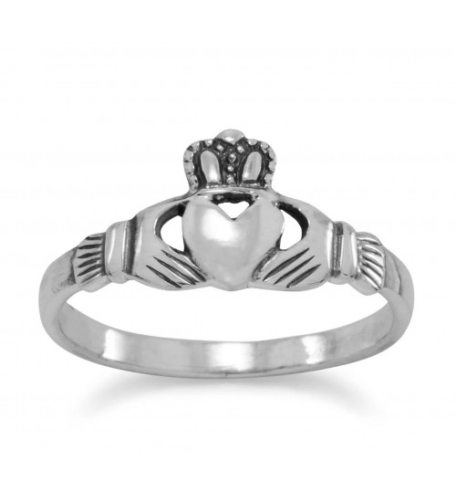 Claddagh Small Sterling Silver Ring