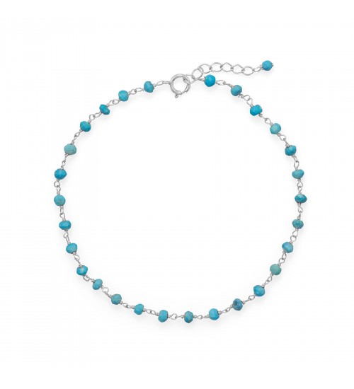 Blue Sea Turquoise Anklet