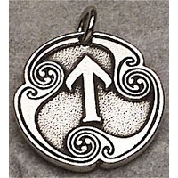 Tir - Rune of Victory Pewter Talisman