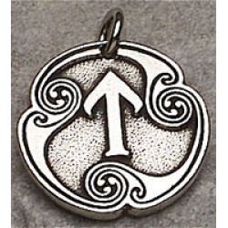 Tir - Rune of Victory Pewter Talisman