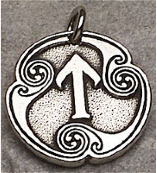 Tir - Rune of Victory Pewter Talisman