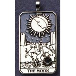 The Moon Large Gemstone Tarot Pendant