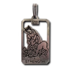 Strength Small Tarot Pendant