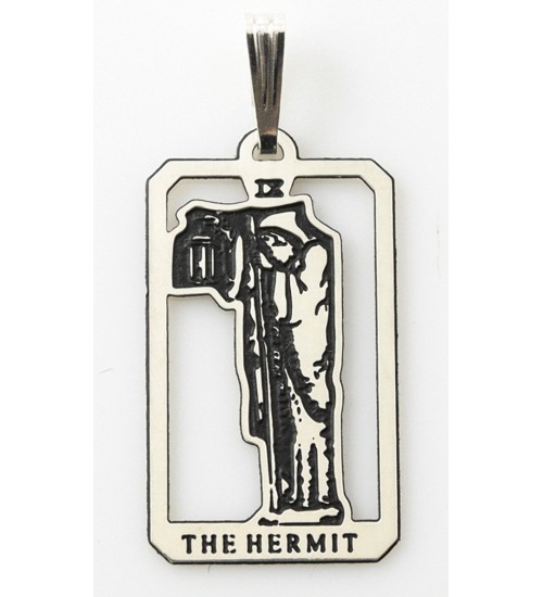 The Hermit Small Tarot Pendant