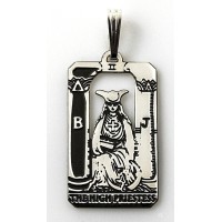 The High Priestess Small Tarot Pendant