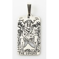 The Lovers Small Tarot Pendant