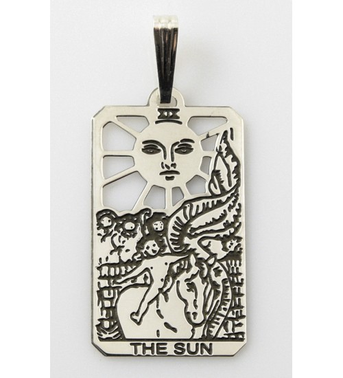 The Sun Small Tarot Pendant