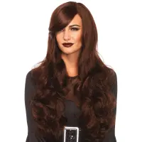 Extra Long Brown Wavy Wig