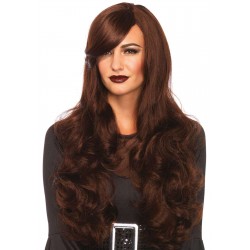 Extra Long Brown Wavy Wig