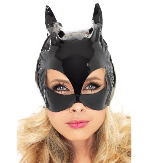 Black Vinyl Cat Mask