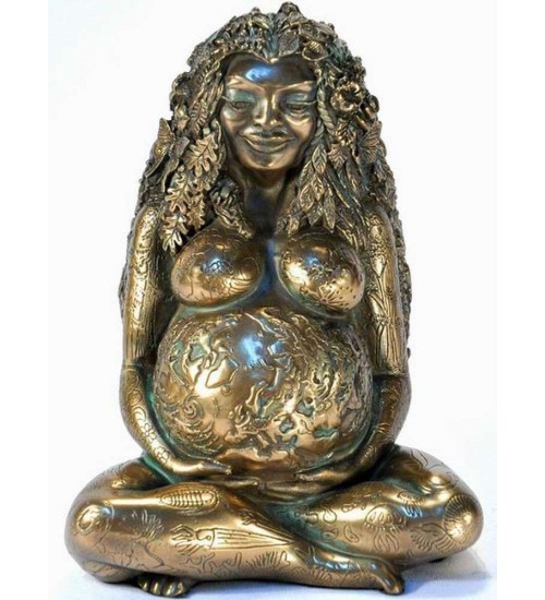 Gaia Mother Earth Statue - Bronze