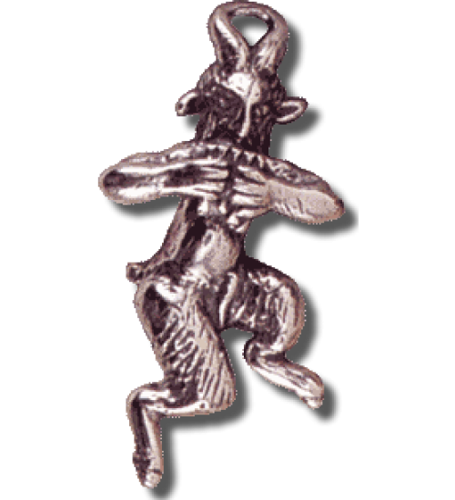 Pan the Piper Greek God Sterling Silver Pendant