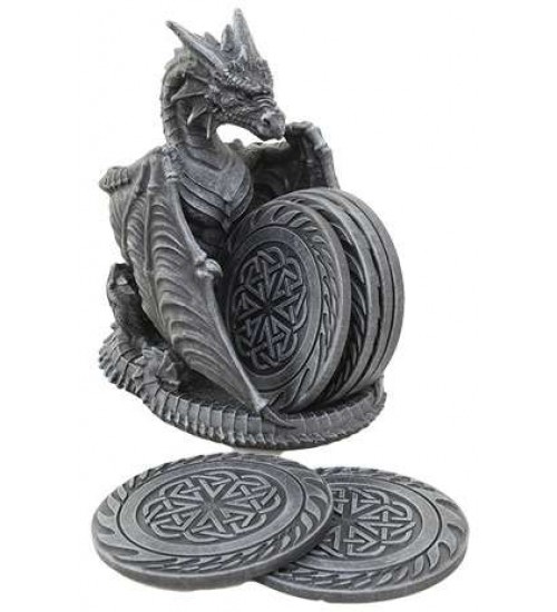 Dragon Celtic Knot Coaster Set