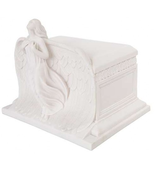 Rising Angel White Memorial Urn