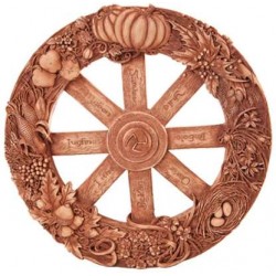 Pagan Wheel of the Year Wall Plaque