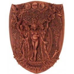 Triple Goddess Mother Maiden Crone Wall Plaque