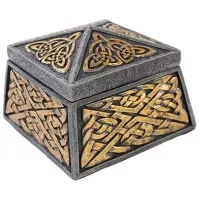 Celtic Knot Lidded Trinket Box