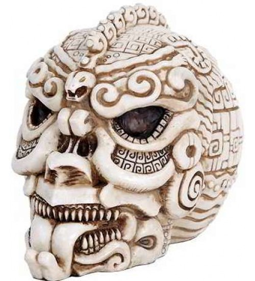 Aztec Bone Resin Design Skull