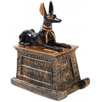 Anubis Small Egyptian Dog Trinket Box 