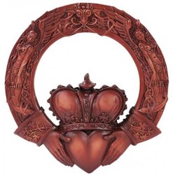 Irish Claddagh Crowned Heart Wall Plaque