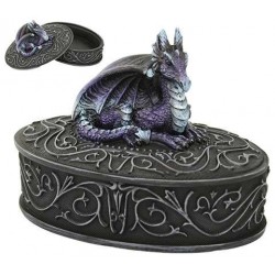 Purple Dragon Trinket Box