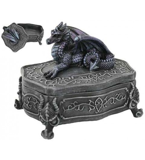 Purple Dragon Gothic Trinket Box