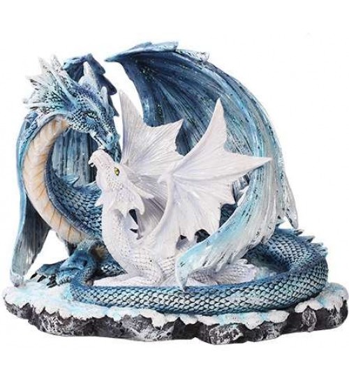 Mother and Baby Dragon Statue