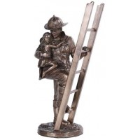 Fireman Rescue Statue
