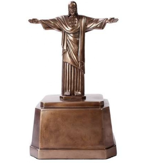 Christ the Redeemer Bronze Memorial Urn