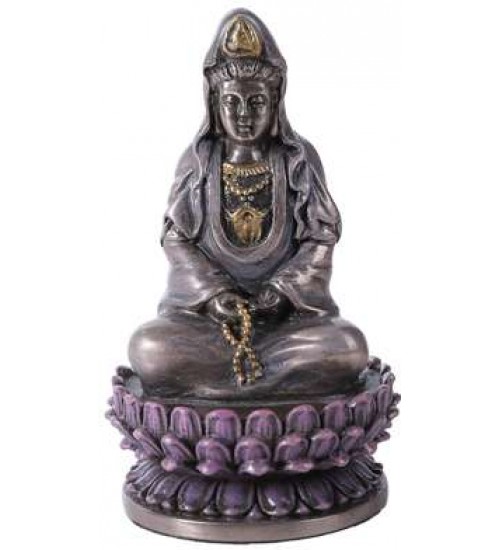 Kuan Yin Small Bronze Resin