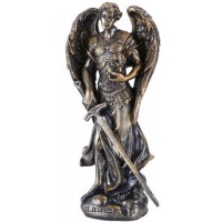 Archangel Jehudiel Small Bronze Christian Statue