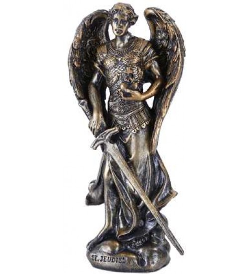 Archangel Jehudiel Small Bronze Christian Statue