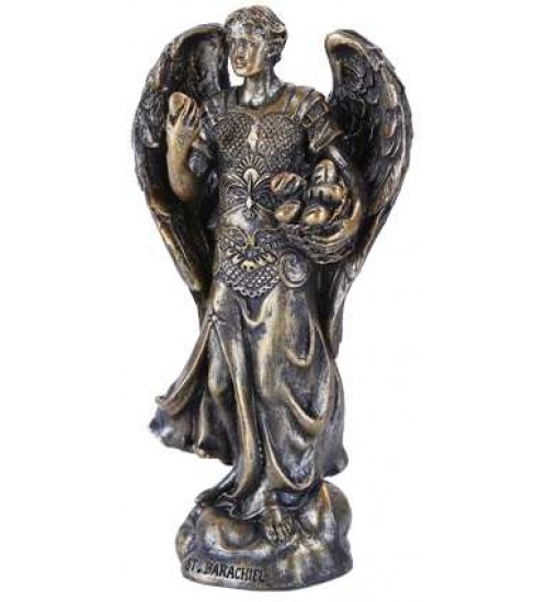 Archangel Barachiel Small Bronze Christian Statue